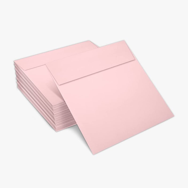 LUXPaper Square Invitation Envelopes | Peel & Press | 5 1/2" x 5 1/2" | Candy Pink | 80lb. Text | 50 Qty - Image 5